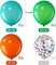 Party Time 24-Pieces 12inch Multicolor Carnival Theme Balloons / Fruity Balloons Set of Latex &amp; Confetti Balloons, Birthday Balloons Helium Balloons For Baby Shower Birthday Party D&eacute;cor and Circus Car