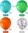 Party Time 24-Pieces 12inch Multicolor Carnival Theme Balloons / Fruity Balloons Set of Latex &amp; Confetti Balloons, Birthday Balloons Helium Balloons For Baby Shower Birthday Party D&eacute;cor and Circus Car