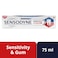 Sensodyne Sensitivity &amp; Gum Toothpaste For Sensitive Teeth &amp; Improved Gum Health 75ml