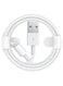 USB To Lightning Data Sync And Charging Cable For Apple iPhone 1meter White/Silver