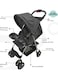 Moon Bezik One Fold Stroller, Black