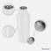 Hans Larsen Vacuum Insulated Stainless Steel Water Bottle-Eco-Friendly For Outdoor Sports, Double Walled Construction Bottle (450 ML/ 16 OZ) - White