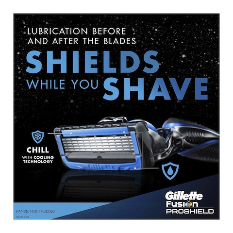 Gillette ProShield5 Chill Blade Refills - 4 Blades