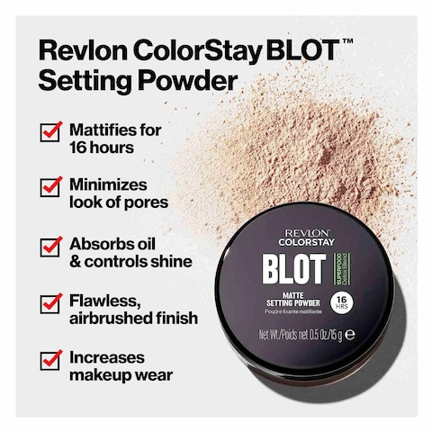 Revlon Colorstay Blot Matte Setting Powder 15g Beige