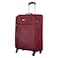 VIP Tivoli 4 Wheel Expandable Cabin Luggage Soft Strolley Berry 55cm+69cm and Backpack Grey