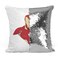 Loud Universe - Jarvis White Sequin Throw Pillow with Stuffing Iron Man Minimal Iron Man Fun Home Decor Pillow