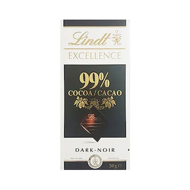 Lindt Excellence Dark Chocolate 99Percent  Cacao 50GR