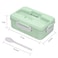 Eazy Kids Wheat Straw Leakproof Eco Bento Lunch Box - Green (1000ml)