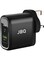 JBQ HC-745 PD 45W PD + QC3.0 Port Fast Charger Black