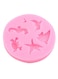 Generic Dolphin Crab Starfish Seahorse Fish Cake Mold Pink