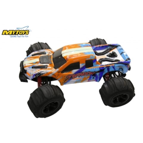 Mytoys - Hobbiway Typhon Mt660 1/10 4Wd R/C Car High Speed Racing Monster Hobby Truck Of Road Desert Sand Tyres &amp; Two Battries(Orange)