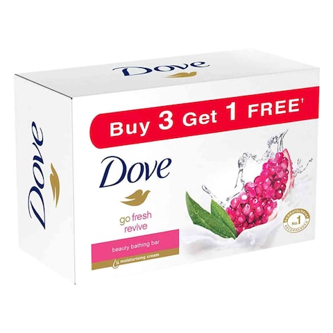 Dove Soap Cleansing Fresh Revive 4 x 100g