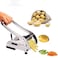 Potato Chippers, Homeself Stainless Steel French Fries Cutter, Homemade Potatoes Slicer with 2 Thickness Adjustable Blades, for Carrots Apples Cucumbers Onions Veg Sticks Silver