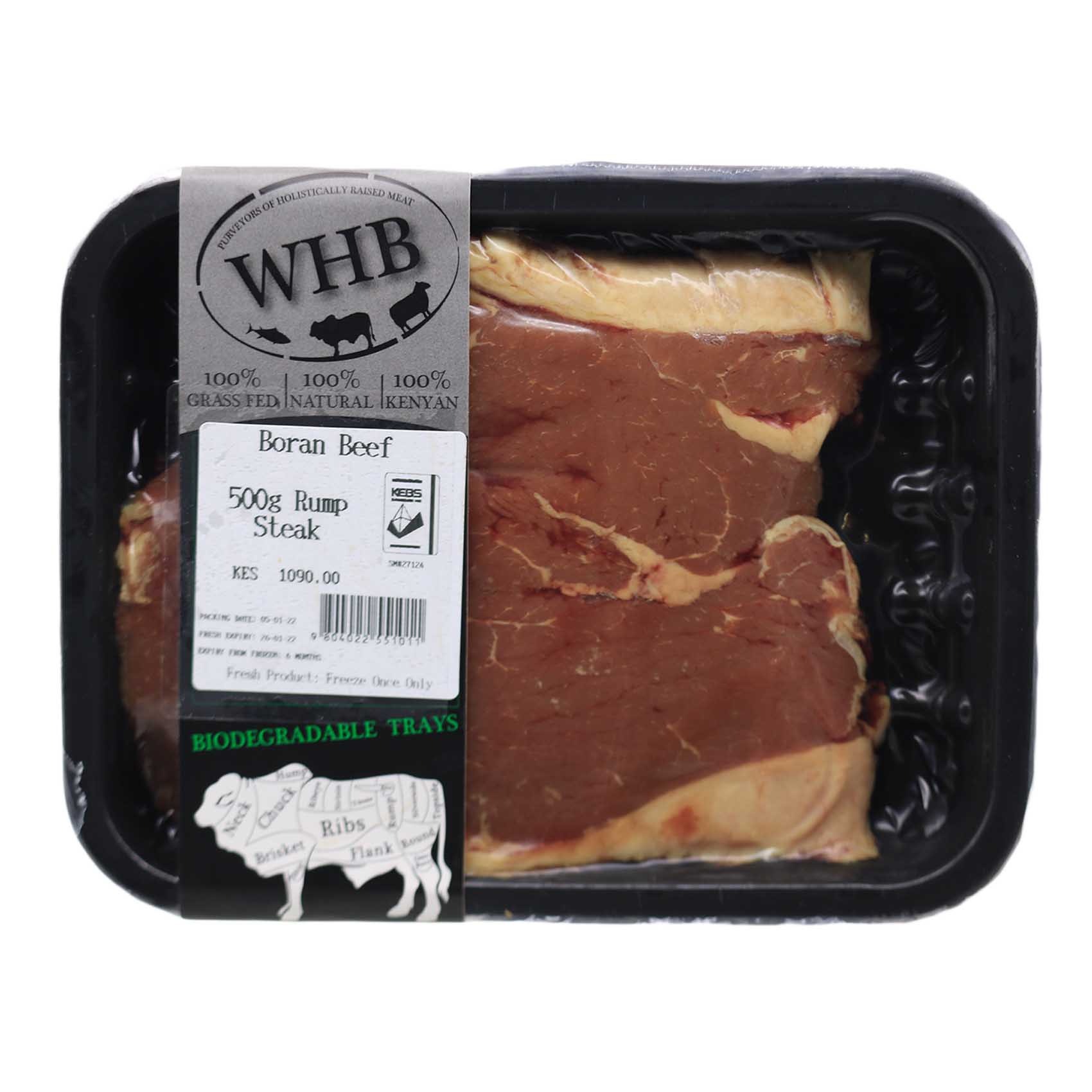 Premium Beef Rump Steak 500 grams
