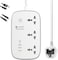 Smart Power Extension Cord Surge Protector Socket Multi Plug with - Compatible with Alexa and Google Assistant - 3AC Outlets - 4 USB -A and 30W USB-C Fast Charging - 2M Extension Cable