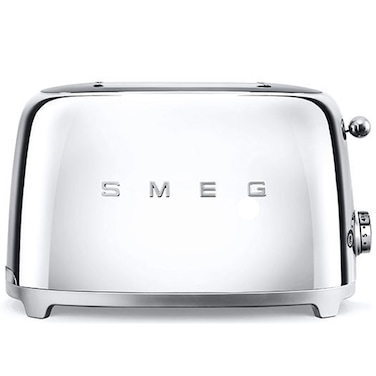 Smeg 50&#39;s Style Toaster TSF01SSUK, 950 W, Silver, 6 Toasting Levels