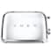 Smeg 50&#39;s Style Toaster TSF01SSUK, 950 W, Silver, 6 Toasting Levels