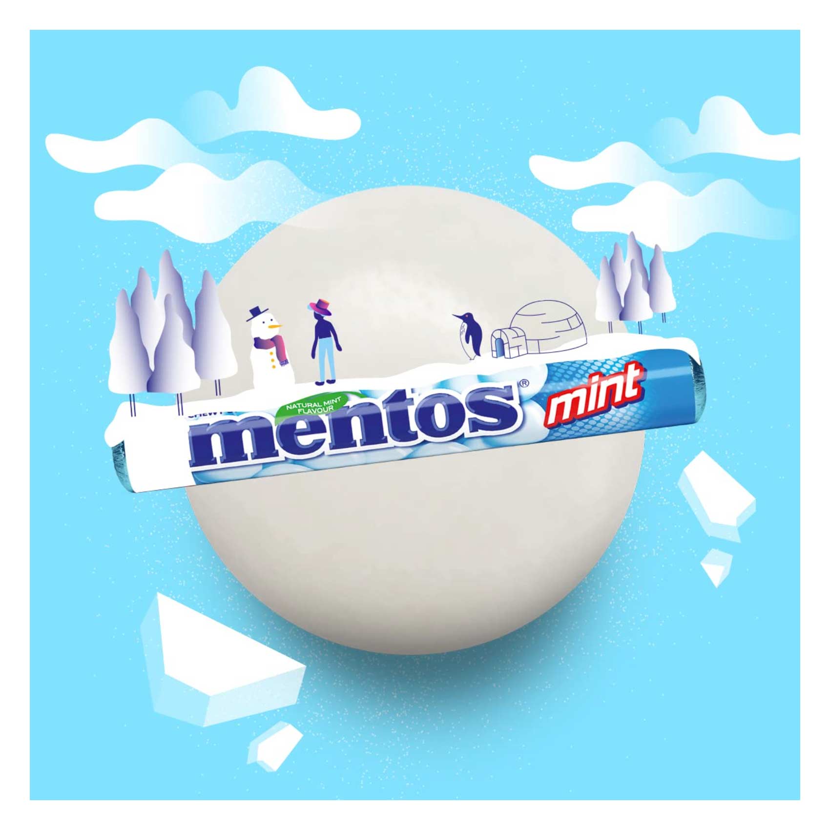 Mentos Chewy Candy Mint Flavor 29 Gram product thumbnail 4