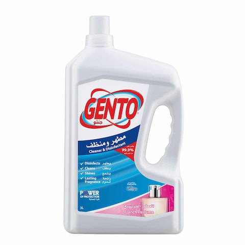 Buy Gento cleaner  disinfectant french perfumes 3 L in Saudi Arabia