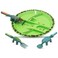 Eazy Kids Eating Plate w/ Spoon, Fork &amp; Pusher - Dinosaur