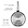 Fissman Deep Frying Pan Mira 28cm With Double Screw Handle - Induction Bottom (Aluminium And Non-Stick Coating)