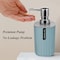 Generic Bathroom Accessory Set - 4 Piece Grey Bathroom Accessories Set With Trash Can, Soap Dish, Soap Dispenser, Toothbrush Cup, Bathroom Decor Sets With Desktop Small Trash Can - Blue Stripe