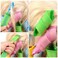 SHAFIRE 18 Pieces Rollers and 2 Pieces Hooks DIY Hair Curling High Speed Changing Magic Leverage Curler and Perm -Set of 20