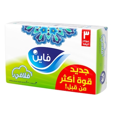 Fine Fluffy Facial Tissues 3 X 200 Sheets