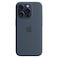 Apple Silicone Case Cover With MagSafe For iPhone 15 Pro Storm Blue