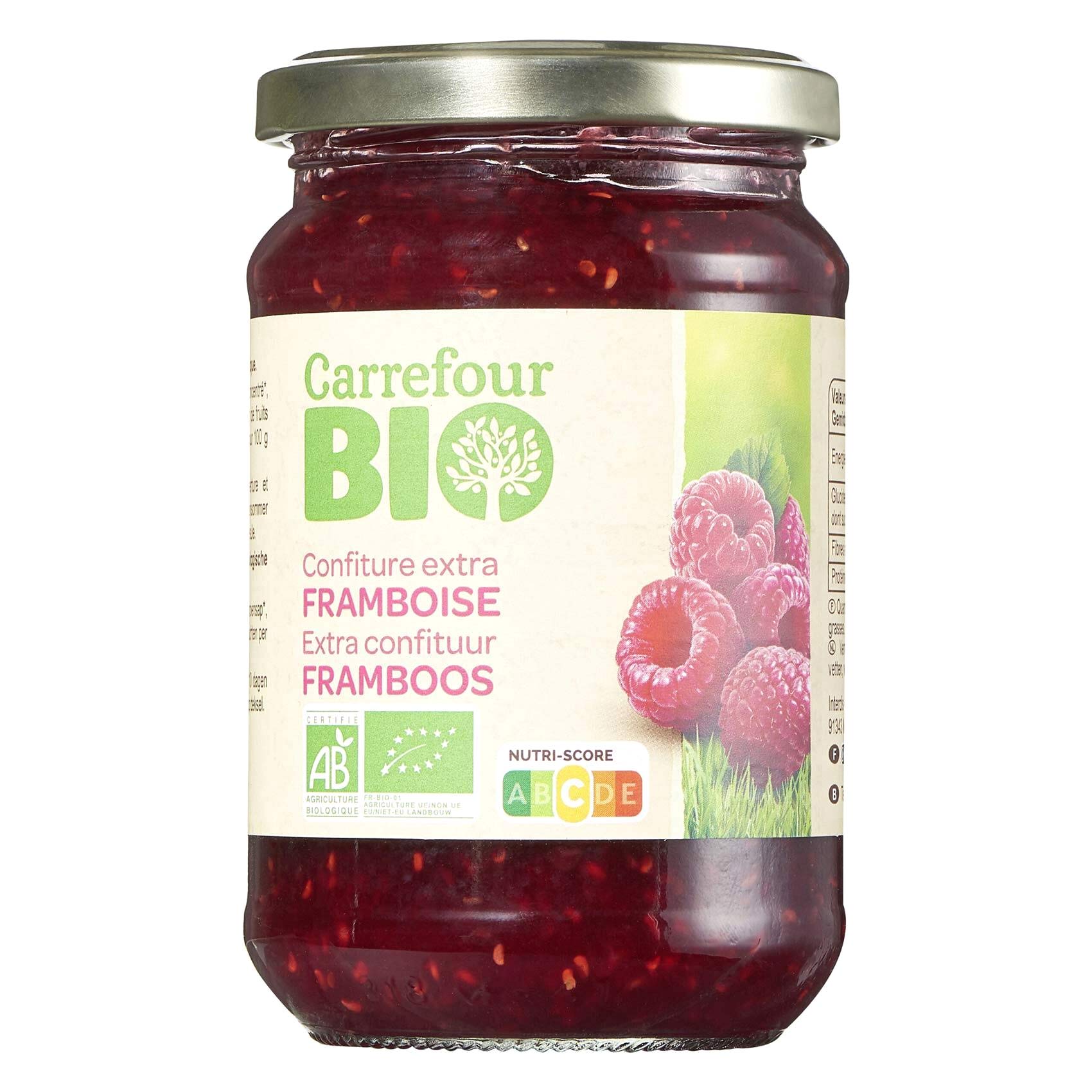 Carrefour Bio Raspberry Jam 360GR