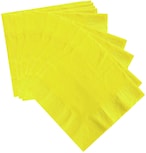 Buy Party Time 24-Pieces Yellow Table Tissue/Paper Napkins - Soft Dinner Napkin for Weddings, Parties, Restaurant, Events etc. in UAE