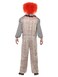 Smiffys Clown Costume with Jumpsuit and Neck Ruffle for Men- Large- Grey/Red