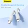 Baseus USB C To Lightning 1.2M Fast Charging Power Delivery PD 20W Cable For iPhone 14/14 Pro/14 Plus/14 Pro Max, iPad Pro And iPhone 8-13 All Series White