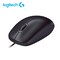 Logitech-Black M90 Corded Mouse Universal Office Classroom Mouse Optical Tracking Full-size Design 1000dpi for PC Laptop