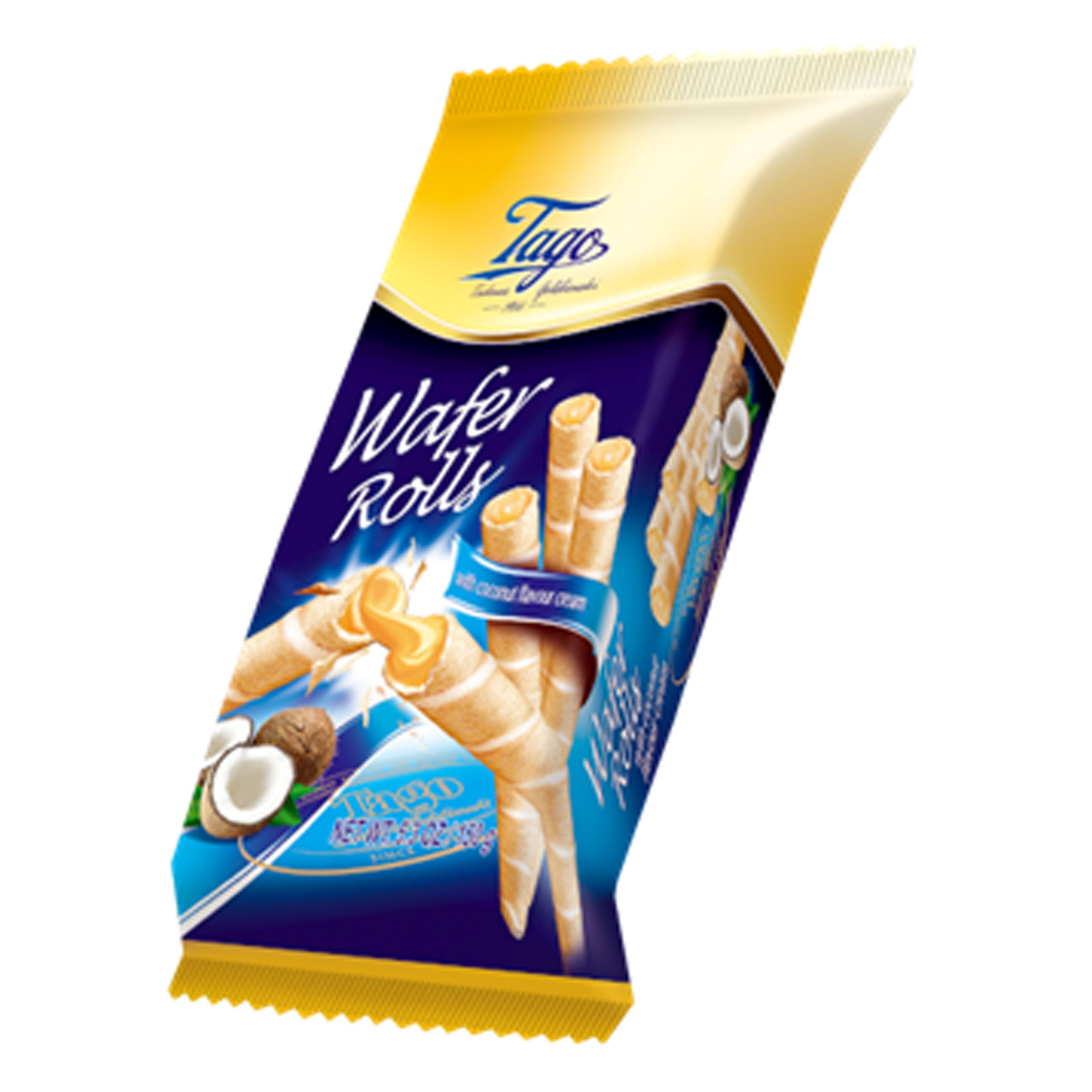 Tago Wafer Rolls With Coconut Cream 150GR