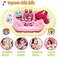 Generic Girls Make Up Toy Cosmetic Set/20Pcs, Play Vanity Dressing Table Pretend Case Fashion Beauty Salon Cosmetic Palette With Hair Dryer Mirror Scissors Hair Brush
