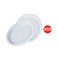 N1 Plate 9 White 20CM X50 Pieces