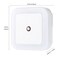 Decdeal - 6pcs Square Light Sensor Baby Room Nursery White LED Night Light Wall Nightlight AC110V-220V