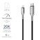Cygnett USB-C to Lightning Cable Apple Certified MFi, Fast Charging [3A/30W] [Sync] [Charge] Long Lasting, 5 Years Warranty - All iOS devices - Stainless Steel Armored Braided - 10cm/0.3ft - Black