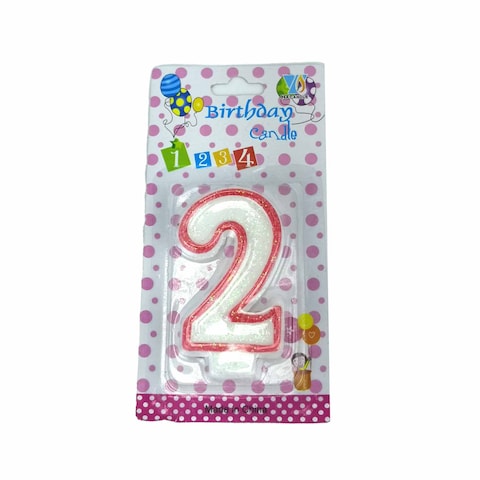 Tiba Birthday Numerical Candle - Number 2