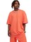 Mei Stylish Men&#39;s Casual Breathable Loose Shoulder Oversize Crew Neck T-shirt, L Size, Orange