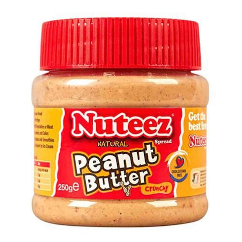 Nuteez Natural Crunchy Peanut Butter 250g