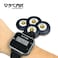 OSCAR WPR100 Wrist Pager Wireless Call Button Nurse, Housemaid, Caregiver Calling Alert Vibration for Elderly, Patient, Disable, Guest Receiver Wristband + SOS Call Buttons 400+ Meter (4, BLACK)