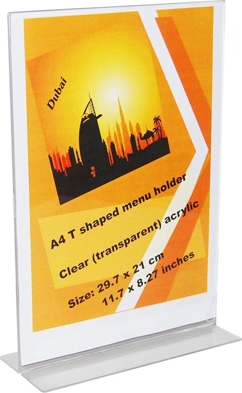 Generic Menu Stand, 10 Pieces Of Menu Holder, A4 Menu Holders, A Set Of 10, A4 Size (21 cm(W) X 29.7 cm(H)