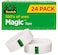 Scotch Brand Magic Tape with Dispenser Writeable Matte Finish Engineered for Office and Home Use 24 Rolls