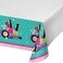 Sparkle Spa Party Plastic Tablecover Border Print 54in X 10