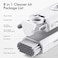 8 in 1 Keyboard Cleaning kit, Cleaner for Airpods, Earbuds, Headset, Laptop Cleaner with Brush Portable Electronics Keyboard Cleaning Tools, Cleaner Keycap Puller Kit (WHITE)