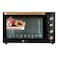 AFRA Electric Oven Toaster, 100L, 2800w Convection Rotisserie &amp; Oven Lamp, 4 Knobs Tray, Rack, Handle, 7-Functions Control, Adjustable Thermostat 70 To 250C, AF-1028OTBK, 2-Year Warranty
