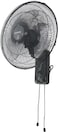 Khind 16 Inch Wall Fan, 3 Leaf AS Blade, 3 Speed Manual Control, Oscillation With Pull Cord, Built-In Thermal Fuse, Double Pull Cord, Dark Grey, WF163T - 2 Years Warranty