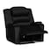 In House Velvet Rocking &amp; Rotating Recliner Chair With Storage Box - Black - AB07